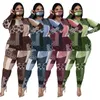 Women's Plus Size Pants plus size clothing 2piece tracking suit elastic top and pants jogging Sportswear matching wholesale direct shipment 230705