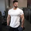 T-shirt da uomo T-shirt da palestra Uomo Cotone Sport Manica corta T-shirt da corsa slim fit T-shirt da allenamento fitness maschile T-shirt da bodybuilding estivo J230705