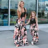 Повседневные платья Новая семья, соответствующая танковому платью Maxi Summer Mom и Me Daught Patchwork Floral Long Dress для женщин Матери девочка одежда J230705