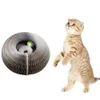 Cat Meubles Scratters Magic Organ Pliable Cat Scratch Board jouet avec cloche Cat grincement griffe d'escalade de chat rond les chats ondulés Toys interactifs 230704