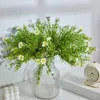 Decorative Flowers Artificial Silk Daisy Fake Chamomile Plant Outdoor Stamen Small For Wedding Home Table Country Decoration