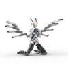 Diecast Model Angel Bunny Girl Mecha Mobil Takım Robot Yapı Blon Oyuncak Anime Figür Kuş Zırh Kanadı Şövalye Samurai Tuğla Kid Hediye 230705