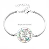 Charm Armbanden Mode Katholieke Schrift Glas Cabochon Voor Vrouwen Religie Christelijke Heilige Bijbel Wrap Bangle Luxe Sieraden Drop Del Dhrkm