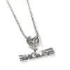 Hänge Halsband BLING KING Anpassade Mini Initial Letter med Hjärtformad Hänge Micro Shop CZ Personlig Namn Board Halsband Hip Hop Smycken 230704