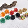 Örhängen AENSOA Multicolor Crystal Seed Beads Runda för kvinnor Bohemia Geometric Beaded Handmade Smycken 2023