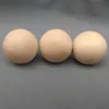 Perles boule de couleur naturelle unie Dia 6/8/10/12/15/20/25/30/3590mm, perles rondes en bois sans trou, bricolage manuel, perles de sculpture de bijoux