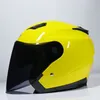 Capacetes de ciclismo marca jiekai capacete de motocicleta quatro temporada unissex scooter elétrico motos meio capacetes viseira dupla 230704