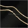 Chains 18K Gold Plated Box And 925 Sterling Sier Choker Necklaces For Women Men S Fashion Jewelry 16 18 20 22 24 Inches Drop Deliver Dhuqq