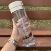 Sports water bottle frosted double cover high appearance level large capacity men's and women's water cup student gift wholesale