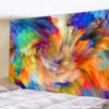 Tapisseries Dôme Caméras Lignes Tapisserie Murale Lignes Géométriques Colorées Tapisserie Hippie Décoration De Chambre Tissu Mural Fond Vortex Bohème