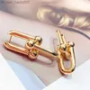 Charm Classic women's S925 sterling silver Horseshoe earrings Exquisite love earrings gifts for engagement party girlfriend Z230706