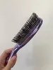 Escova massageadora de cabelo Japonês Premium Massageador de cabeça Escova de couro cabeludo Shampoo Wet Plastic Detangling Brush Pente de limpeza de cabelo Ouro rosa Fast Ship