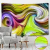 Tapisseries Dôme Caméras Lignes Tapisserie Murale Lignes Géométriques Colorées Tapisserie Hippie Décoration De Chambre Tissu Mural Fond Vortex Bohème