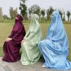 Этническая одежда Ид, с капюшоном, мусульманский хиджаб одежда молитвенная одежда Джилбаб Абая Лонг Химар Полный обложка Рамадан Абая для женщин Исламский 260U