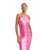 2023 Новое стиль женское платье для вечеринки нерегулярное открытое платье под висящее платье на шее длинное платье