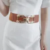 Cintos femininos de marca de designer de luxo cinto feminino fashion elástico cintura larga preto vintage SCM0053