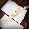 Collane firmate da donna Marchi di lusso Moda Braccialetti di perle con diamanti scintillanti Gioielli per regali da festa di fidanzamento per matrimonio da donna