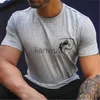 Męskie koszulki męska koszulka gotycka koszula trening Fitness Streetwear moda t-shirty odzież męska bawełniana koszulka J230705