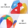 Balloon 12PCS Summer Inflatable 6 Colors PVC Beach Balls Children Outdoor Swimming Pool Interactive Ball Toy Random Color 230705