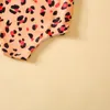 Completi di abbigliamento Costume da bagno per bambina con stampa leopardata Costume da bagno estivo per bambini Biquini Infantil Costume da bagno