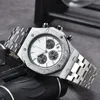 Handledsklockor för män 2023 Nya herrklockor Alla Dial Work Quartz Watch High Quality Top Luxury Brand Chronograph Clock Watch Band AP08