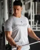 T-shirts pour hommes Hommes T-shirts Mode Été Bodybuilding Lettre Imprimé Tshirt Hommes GYM Fitness Workout ONeck Show Muscle J230705