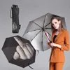 Paraguas Lluvia Dedo medio Paraguas Mujer Paraguas hombres A prueba de viento Plegable Personalidad Negro Dedo medio Paraguas Parasol Mujer R230705