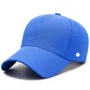 Ll Outdoor Baseball Hüte Yoga Visiere Ball Caps Leinwand Kleines Loch Freizeit Atmungs Mode Sonnenhut für Sport Cap Strapback #306dff