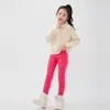 Pantaloni SheeCute Girls Winter Warm Pants Leggings foderati in pile per bambini per 3 11 anni SCW7101 230704