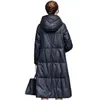Femmes bas 2023 hiver cuir coton rembourré vêtements manteau ample mi-longueur Imitation peau de mouton a-ligne épais femmes P24