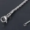 Kettingen mannen Hip Hop Cubaanse 3mm Zilver Kleur Rvs Link Ketting Charms Ketting Choker Sieraden Accessoires Voor Vrouwen