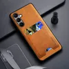 Für Samsung Sam Galaxy A54 A34 A24 Handy Schutzhülle Feines Leder Muster Sleeve