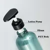 Frascos de bomba de plástico azul âmbar 10 onças 300 ml 16 onças 500 ml Recipientes cosméticos para loção cuidados com a pele soro shampoo gel de banho manteiga corporal