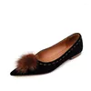 Dress Shoes 2023 Spring Women Pumps Natural Leather 22-24.5cm Length Sheep Suede Full Of Low Heeled Mary Jane