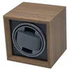 Urlådor Fodral Universal Usb Power Används Watch Winder För Automatiska Klockor Mute Mabuchi Motor Mekanisk Klocka Elektrisk Rotera Stand Box Trä 230704