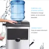 LINBOSS Barware Countertop Ice Maker Portable Home Countertop Ice Machines Homeuse Portable Counter Top Automatic Ice Buckets and Coolers Making Machine