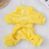 Dog Apparel Cozy Pet Pajamas Elastic Cuffs Dress Up Windproof Puppy Cat Four-legged Clothing