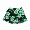 Herrshorts Sommarficka Lös Mode Casual Blomstertryck Flat Front Short