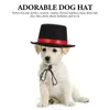 Hond Kleding Huisdier Hoed Slijtvaste Decoratieve Cosplay Kostuum Kat Bowler Rollenspel Schattige Party Props