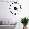 Relojes de pared 3D acrílico Simple DIY Digital Reloj de pared sala de estar dormitorio telones de fondo cocina pájaro decoración artesanía reloj de pared Z230706
