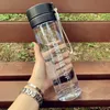 Sports water bottle frosted double cover high appearance level large capacity men's and women's water cup student gift wholesale