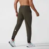 Men's Pants Lululemen Lulu short Yoga Outfit Jogger Sport Quick Dry Drawstring Gym Pockets Sweatpant Trousers Mens Casual Elastic Waist Fitnesss High street leisure