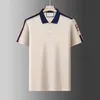 Fashion Boss Polo Mens Shirt Short Sleeved Designer Luxury Lapel Letter High-quality Top Casual Business Slim Fitting T-shirt M-xxxl