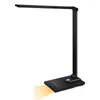 Table Lamps 1 PCS 5 Colors Modes And 6 Brightness Levels With USB Charging Port LED Desk Lamp Dimmable Light (Black)