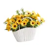 Decorative Flowers Flower Hand Baskets Gathering Basket Party Decoration Wall Hanging For Home Bedroom Shelf Garden Decor