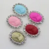 Brooches Free Shipping 100pcs Resin Oval Diy Rhinestone Brooches Wedding Invitation Decorative Crafts Beauty Avatar Clothing Buttons