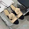 Designer Fashion Dress Shoes Women's Leather High Heel Letter flower Work Travel Leisure Flat Shoes