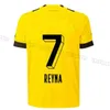 Reus 23/24 Dortmund Soccer Jerseys 2023 2024 Fotbollskjortor Bellingham Reyna Brandt Can Haller Guerreiro Hazard Hummels Fans Player Version Men barn barn 3xl 4xl