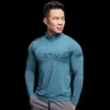 T-shirt da uomo Running T-shirt manica lunga Uomo Fitness Slim Fit Sport Quick dry TShirt cerniera elastica fitness Palestra Bodybuilding training J230705