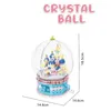 Diecast Model 950pcs Crystal Ball Building Blocks Architecture Rotate Castle LED Light 3D Mini Diamond Bricks DIY TOY for Children Gift 230705